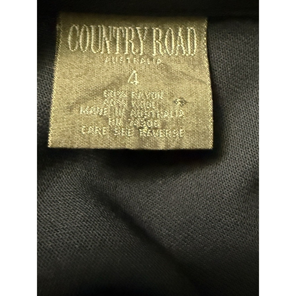 Early 1990s Country Road Navy Wool-Rayon Skirt - Picture 3 of 4